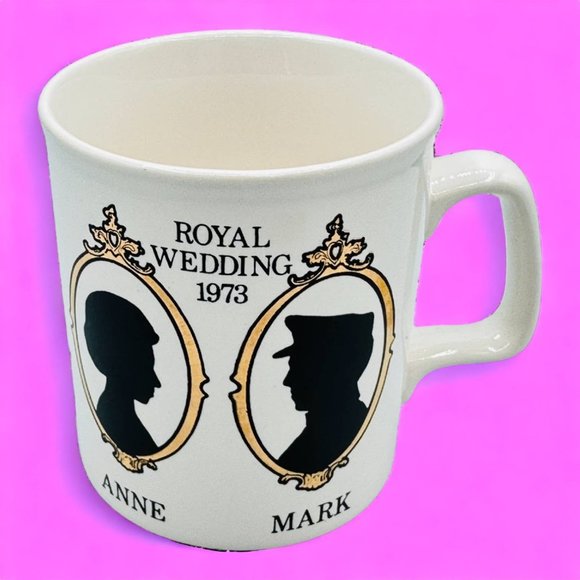 Anne & Mark 1973 Royal Wedding Mug - This mug lasted longer than their marriage. - Picture 1 of 7